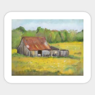 Old house painting Sticker